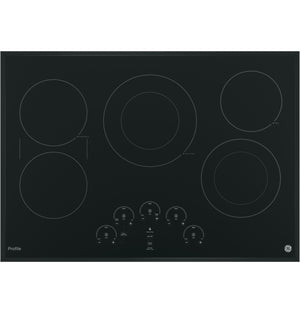 GE Profile Black 30" Electric Cooktop - PP9030DJBB