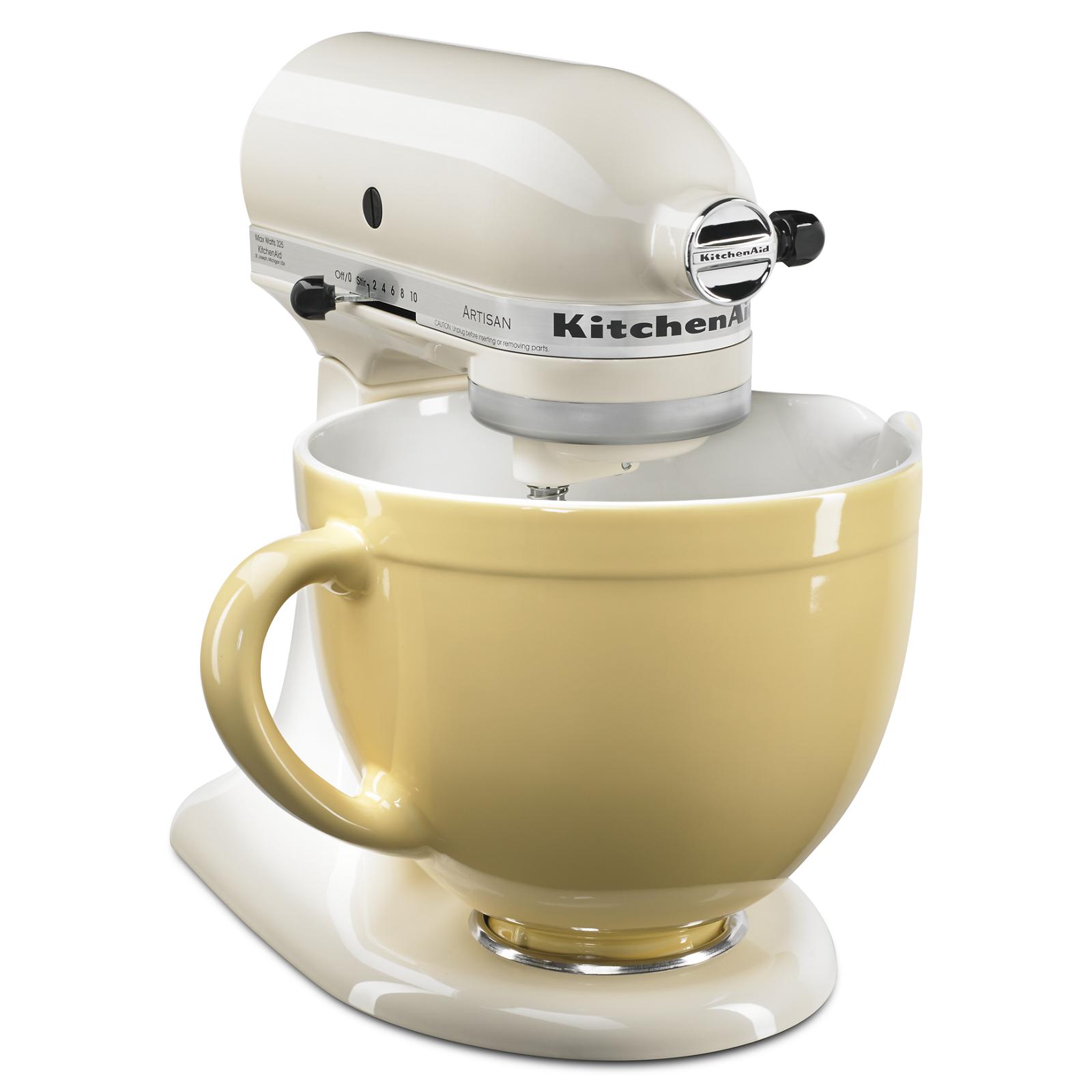 Kitchenaid artisan stand outlet mixer almond cream