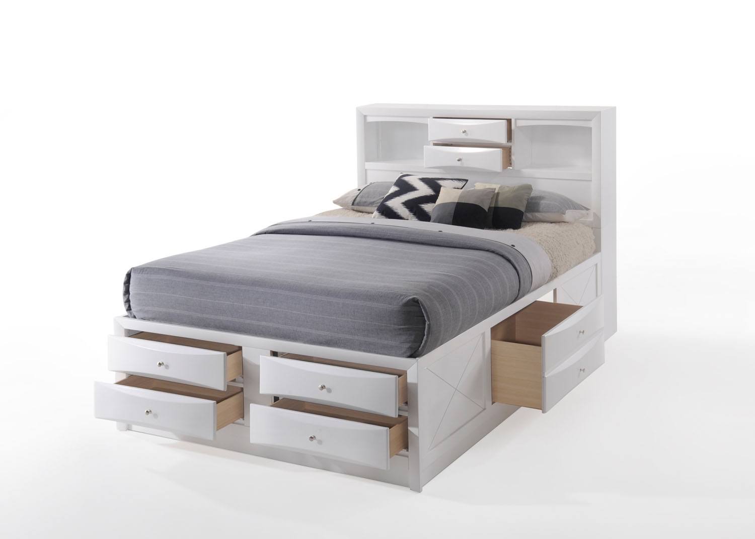 Hillary queen storage deals bed