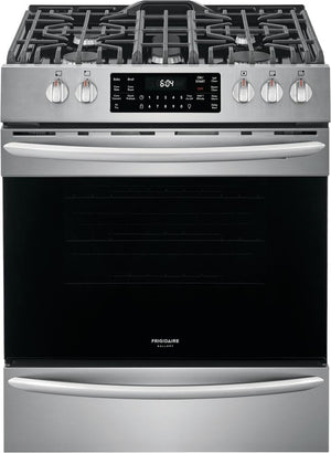 Frigidaire Gallery Smudge-Proof Stainless Steel Slide-In Gas Convection Range with Air Fry (5.6 Cu. Ft.) - FGGH3047VF