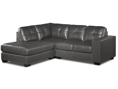 Meldrid 3-Piece Sectional with Left Facing Chaise - Grey