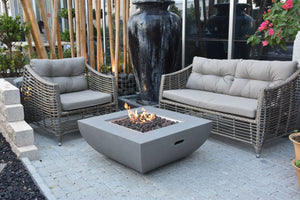 Bromo Concrete Lava Stone Fire Pit (Modeno) – Propane