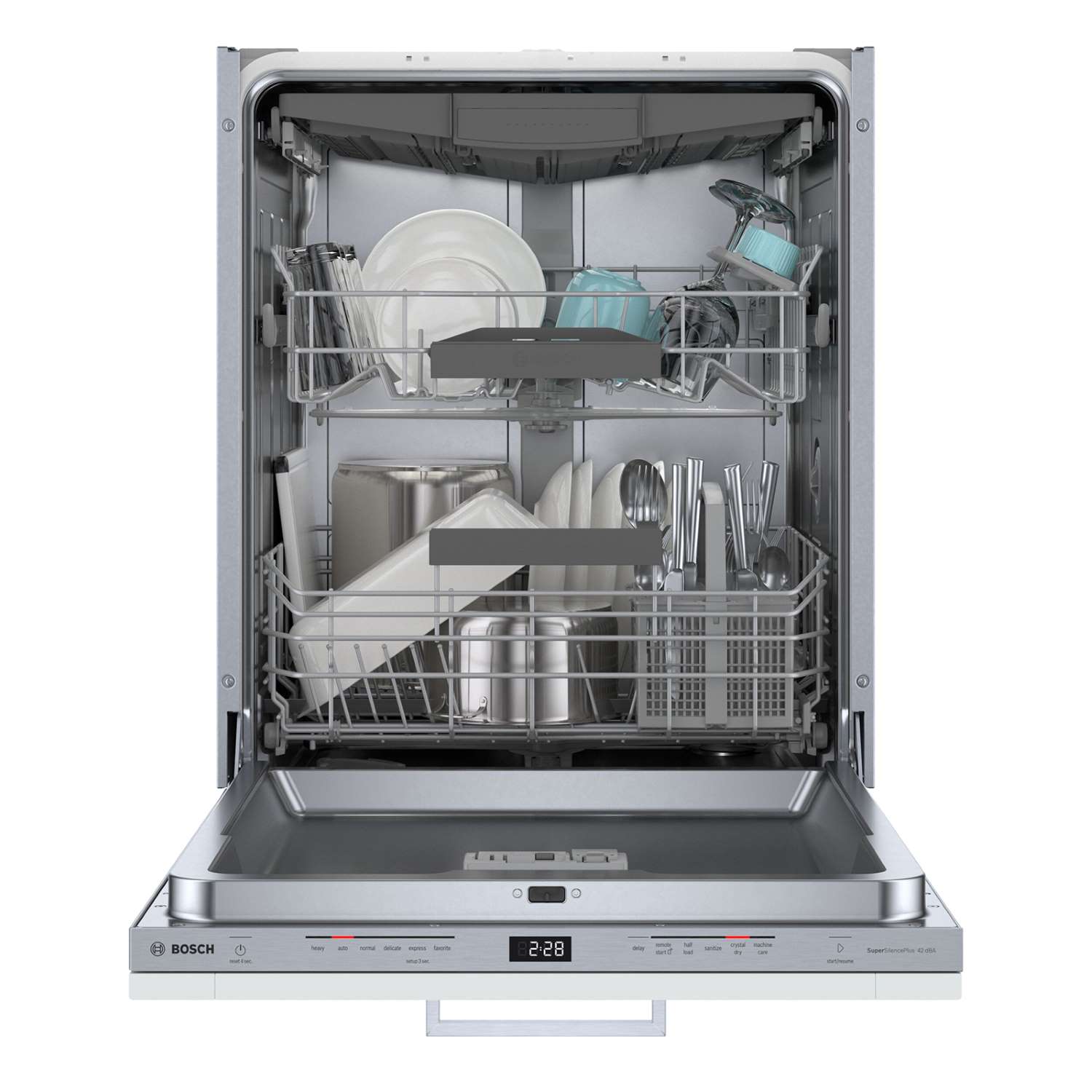 Bosch Custom Panel Ready 24 Inch Smart Built In Dishwasher with