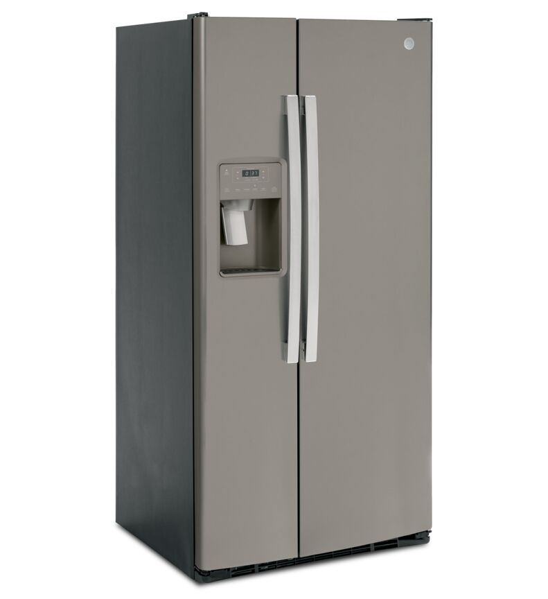 Slate side deals by side refrigerator