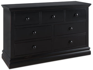 Cameron 7 Drawer Dresser - Black