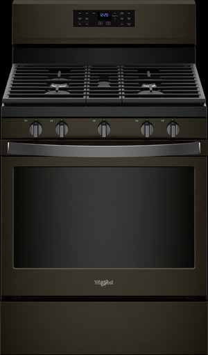 Whirlpool Black Stainless Steel Freestanding Gas Convection Range (5.0 Cu. Ft.) - WFG550S0HV