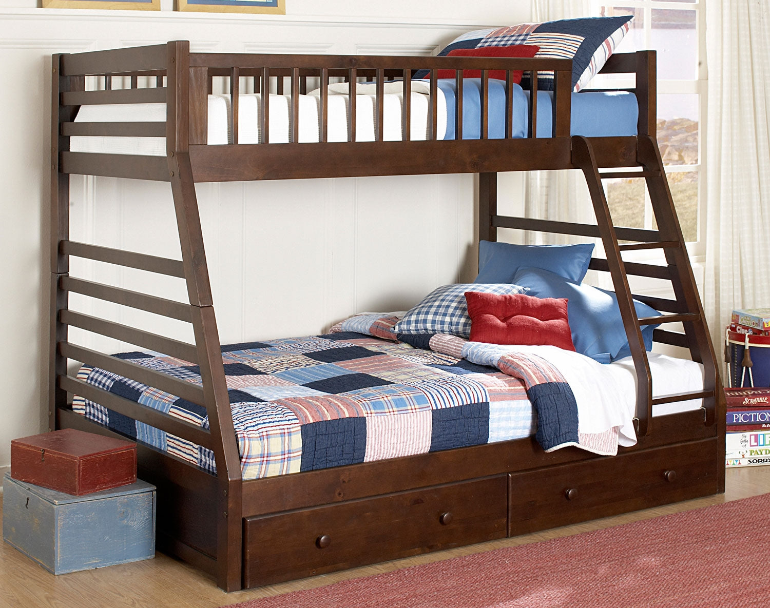 Cherry wood deals bunk beds