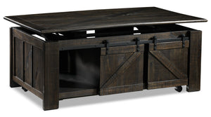 Gable 50" Lift-Top Coffee Table - Weathered Charcoal