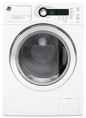 GE White Front-Load Washer (2.6 Cu. Ft. IEC) - WCVH4800KWW