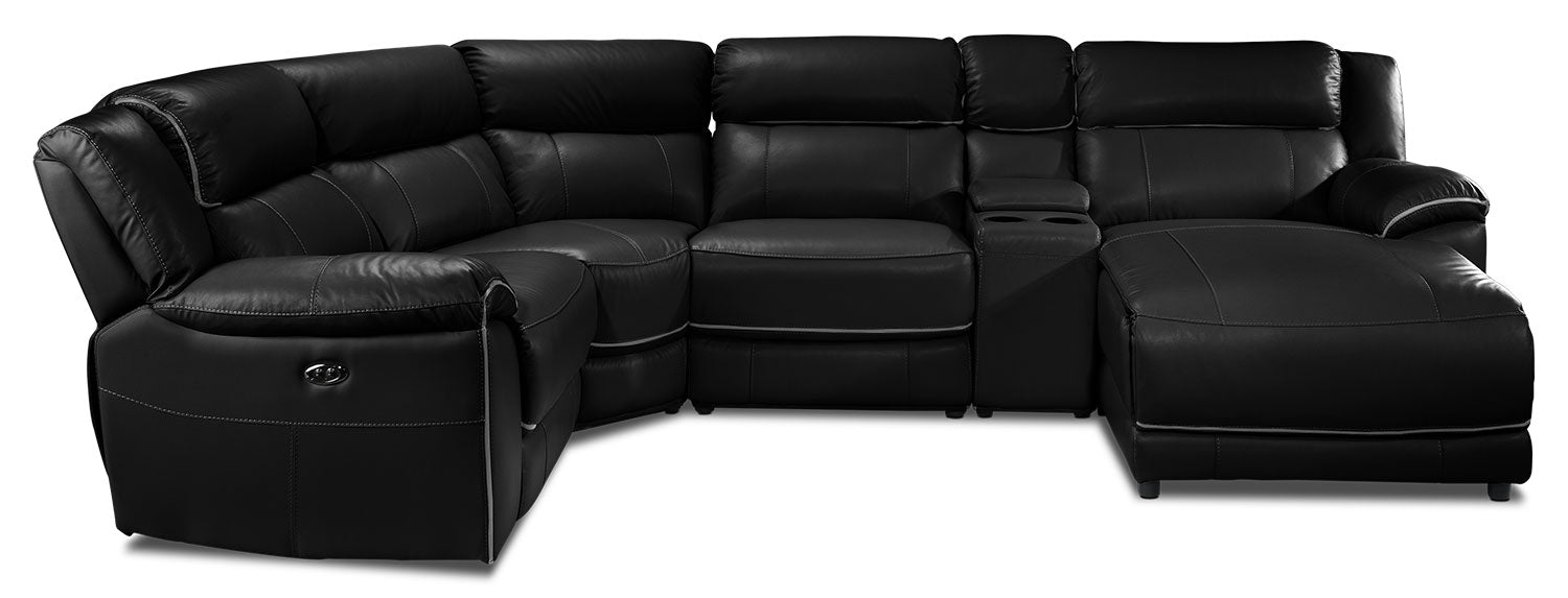 Leons deals black sectional