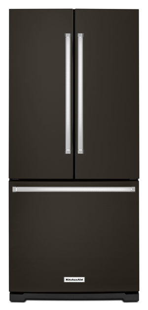 KitchenAid  Black Stainless Steel French Door Refrigerator (19.68 Cu. Ft.) - KRFF300EBS