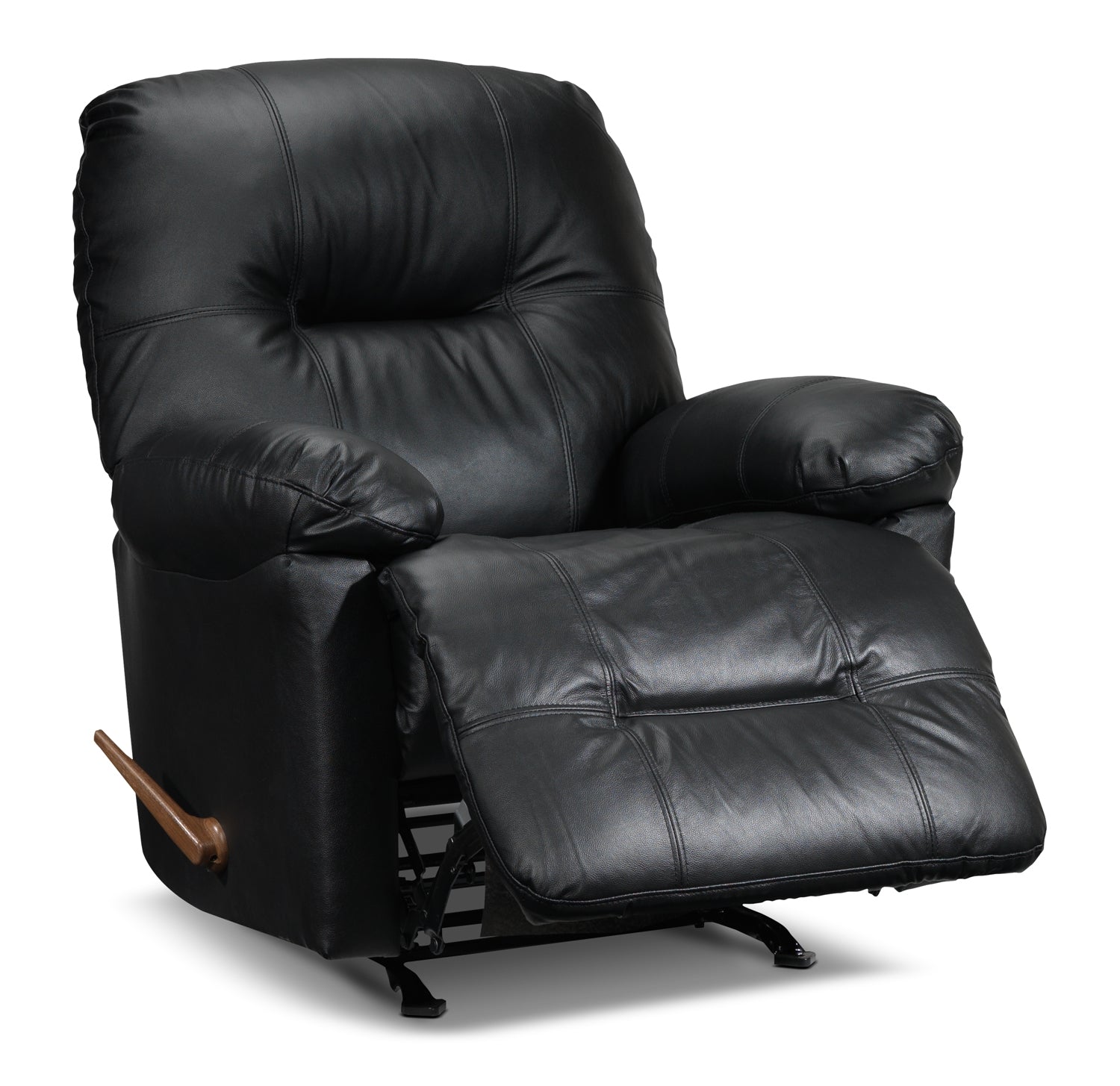 Black rocker recliner deals chair