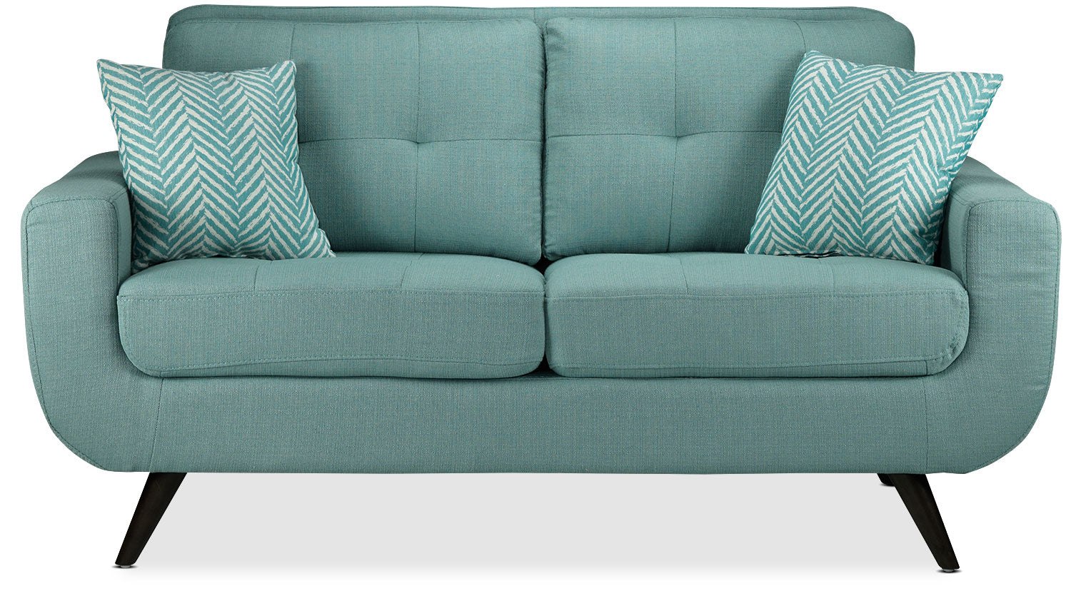 Teal loveseat shop