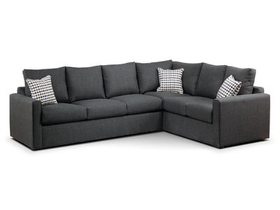Athina 2-Piece Sectional Right-Facing Sofa Leon\'s | with - Cherry Queen Bed