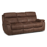 Morrow Reclining Sofa - Saddle Brown