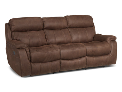 Morrow Reclining Sofa - Saddle Brown