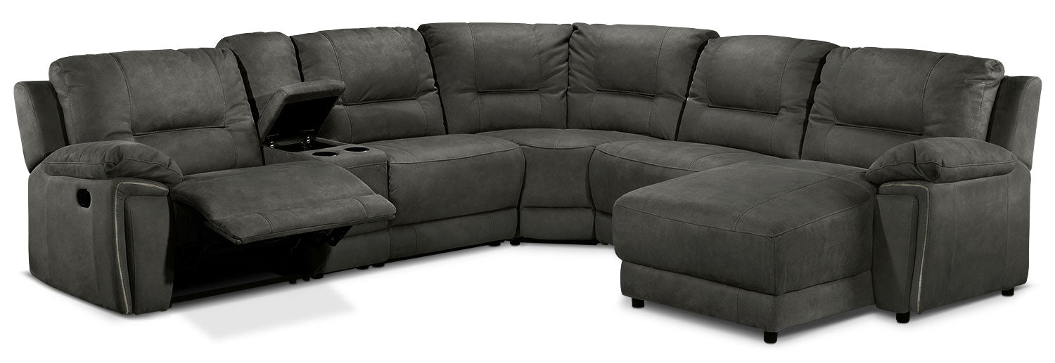 Right facing deals reclining sectional