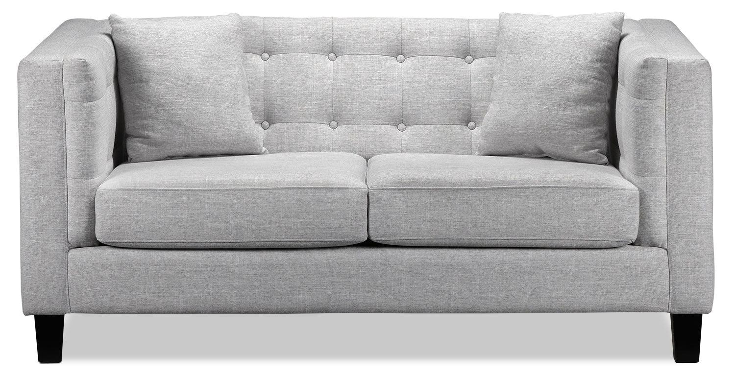 Grey loveseat on sale