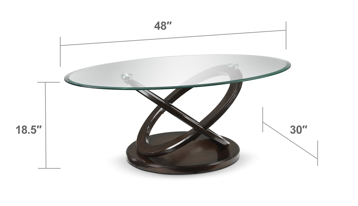 Leons glass shop coffee table