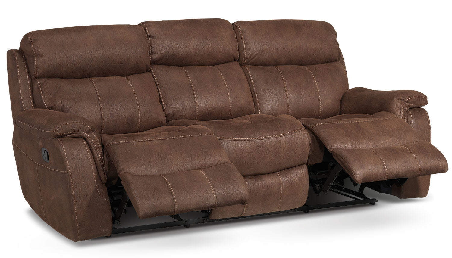 Morrow Reclining Sofa Saddle Brown