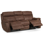 Morrow Reclining Sofa - Saddle Brown