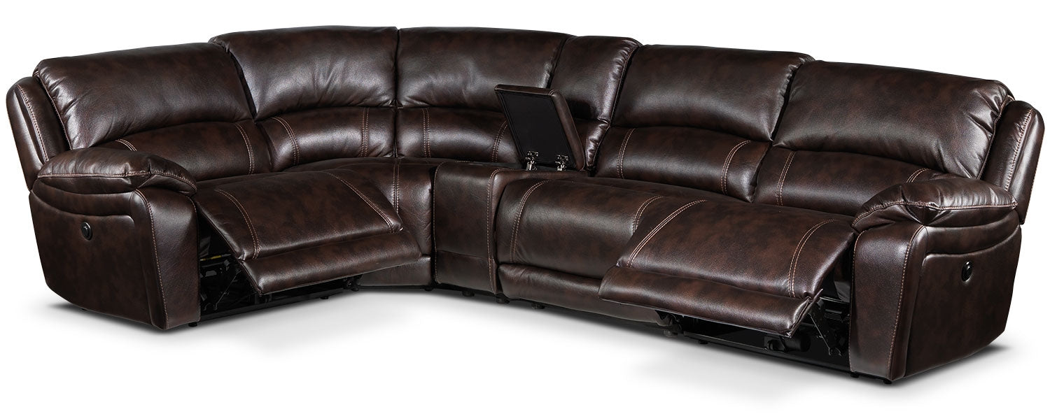 5 piece on sale sectional recliner