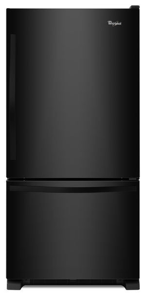 Whirlpool Black Bottom-Freezer Refrigerator (22.1 Cu. Ft.) - WRB322DMBB