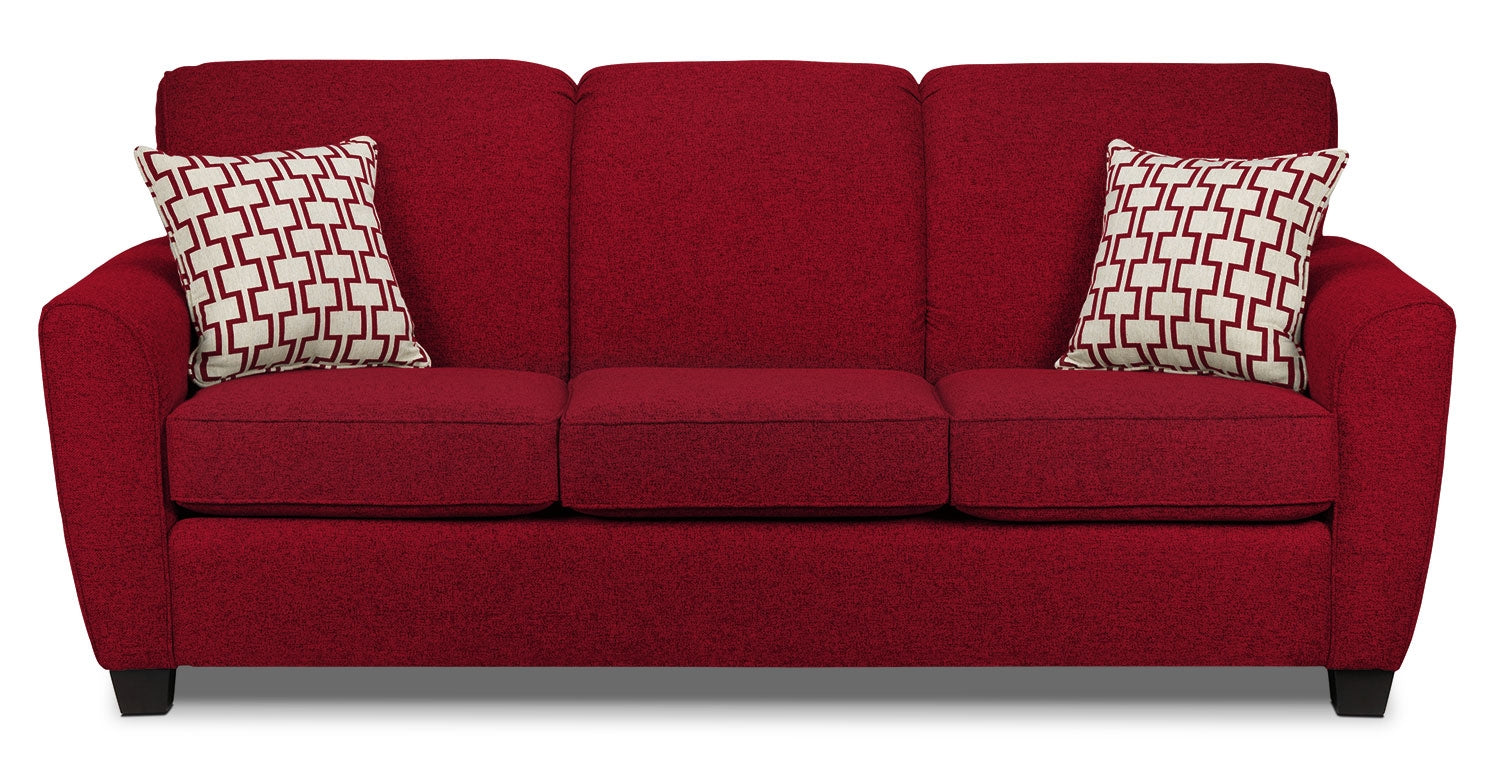 red sleeper couch