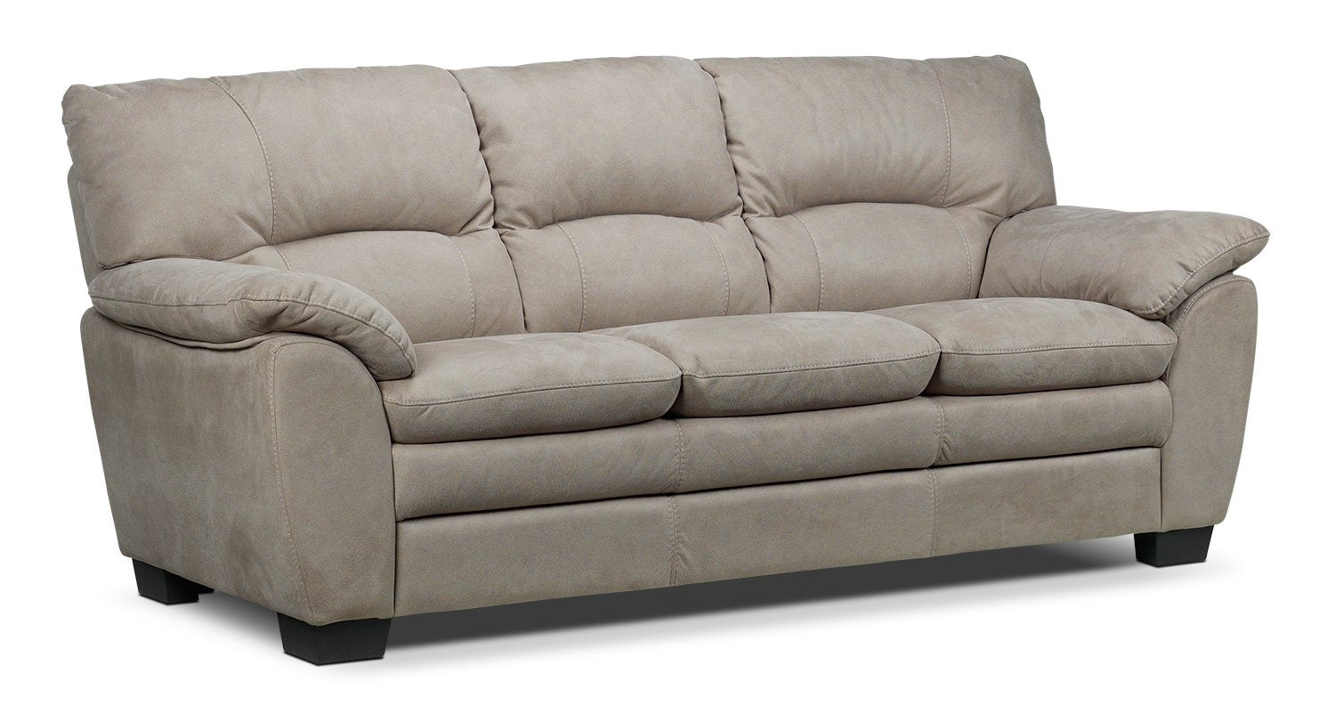 Leons deals leather couch