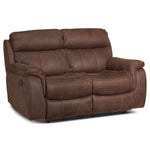 Morrow Reclining Loveseat - Saddle Brown