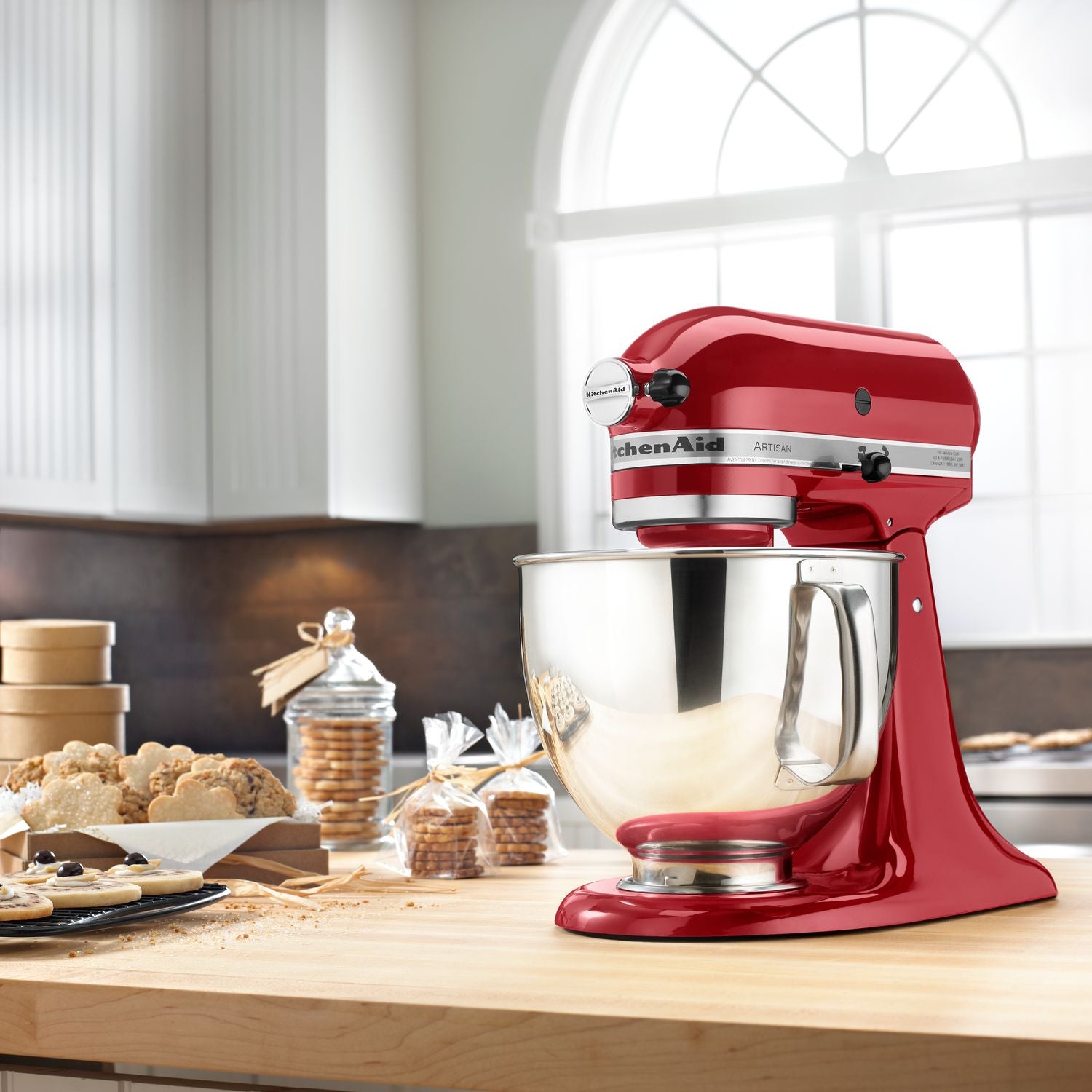 KitchenAid Empire Red 5 Quart Tilt Head Stand Mixer KSM150PSER